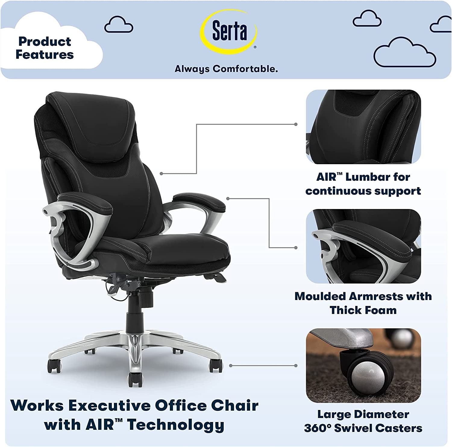 Ergonomic Executive Chair for Health and Wellness-1